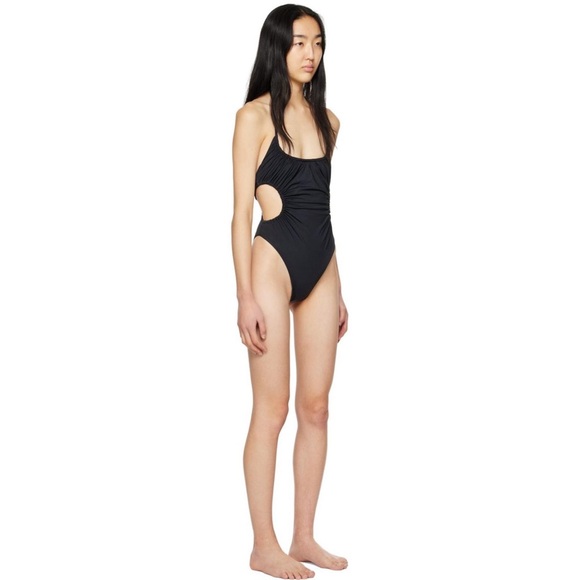 NWT Anine Bing Lilo Black One Piece Swimsuit w Cutouts L - Picture 6 of 11